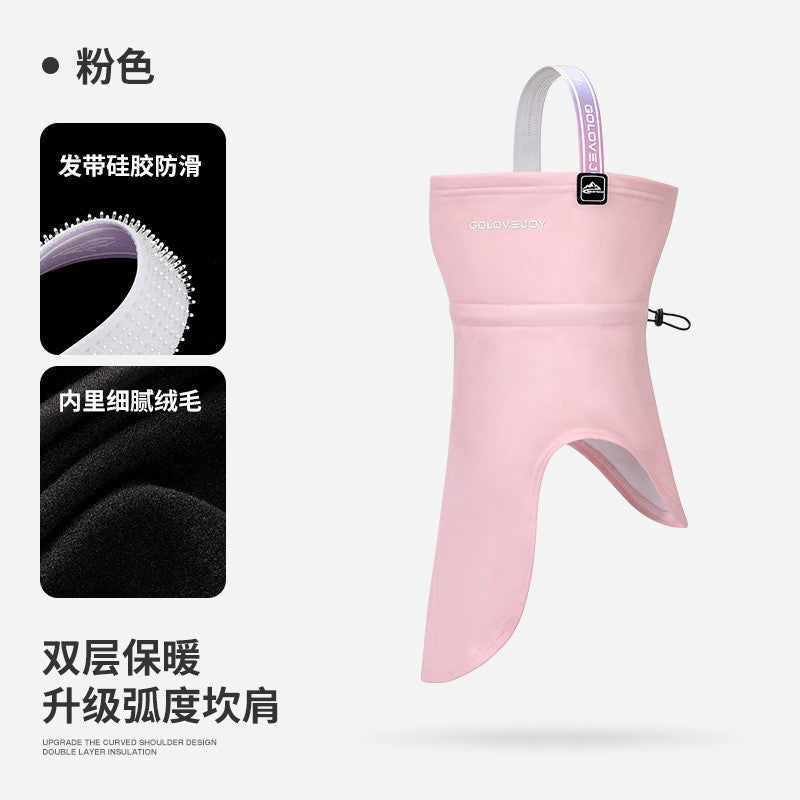 Winter Ski Face Mask for Men and Women Warm Thickened Velvet Autumn Outdoor Windproof Cold-proof Riding Mask Cross-Border