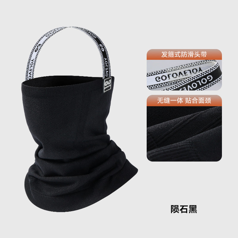 Winter Ski Face Mask for Men and Women Warm Thickened Velvet Autumn Outdoor Windproof Cold-proof Riding Mask Cross-Border
