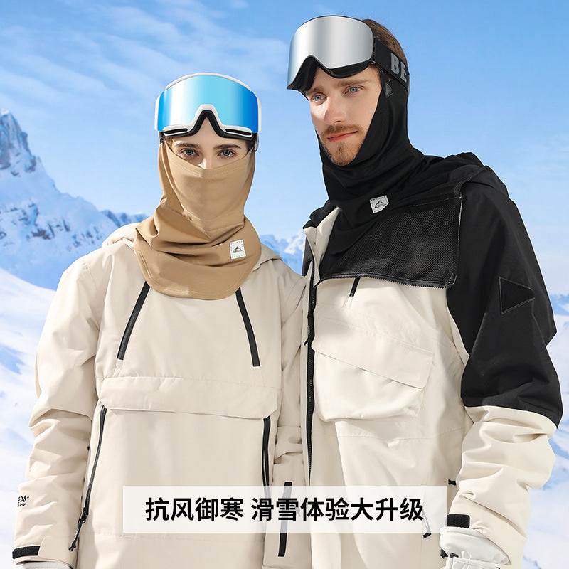 Winter Ski Face Mask for Men and Women Warm Thickened Velvet Autumn Outdoor Windproof Cold-proof Riding Mask Cross-Border